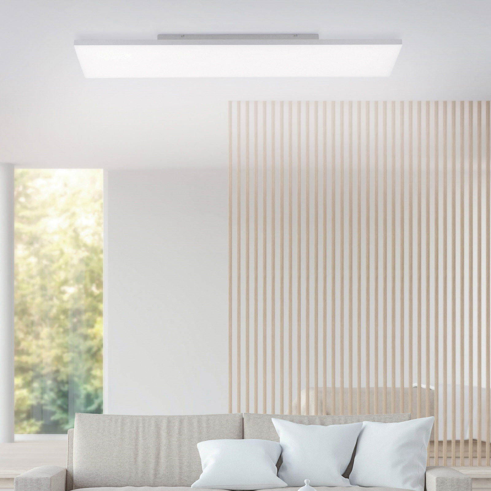 JUST LIGHT. Plafonieră LED Canvas tunable white 100 x 25cm - Camera de zi / sufragerie - modern - alb - Plastic