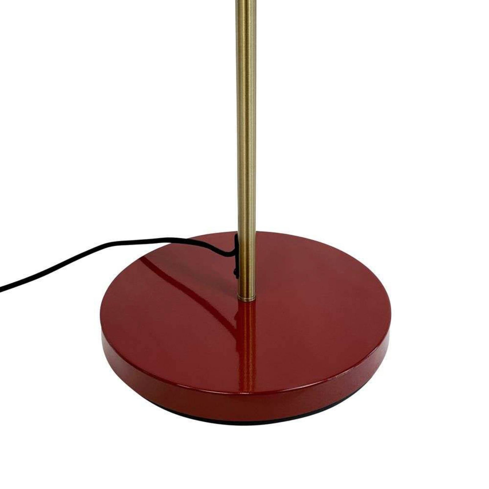 Candeeiro de pé Dyberg Larsen Ocean, vermelho escuro, 160 cm, 2 lâmpadas.