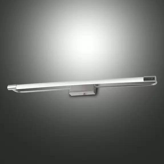 Lampenwelt LED-Wandleuchte Rapallo, chrom, IP 44, 60 cm