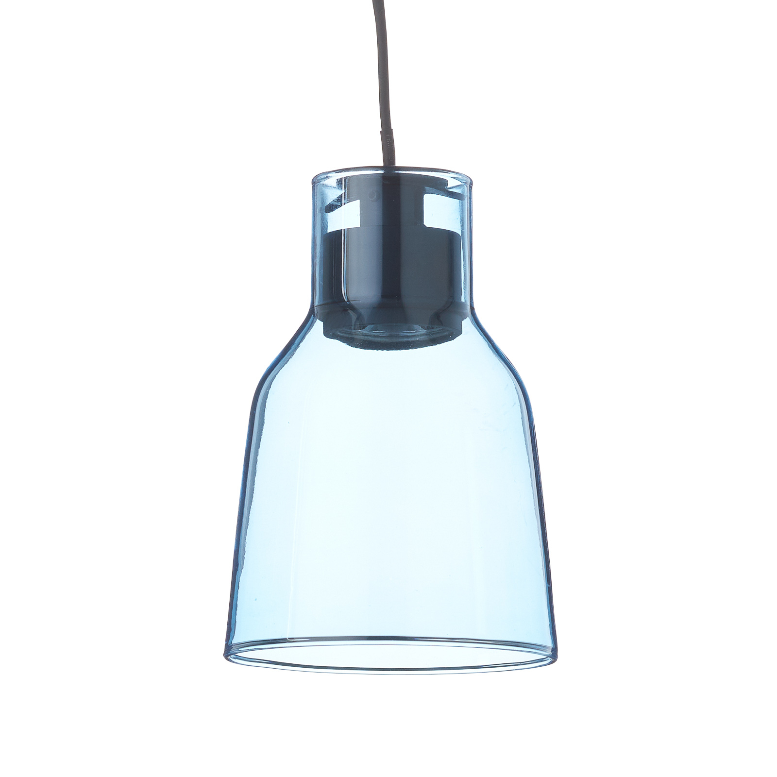Bover Drip S/01L LED hanglamp van glas, blauw