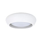 Candeeiro de teto Fjord, branco, gesso, Ø 28 cm, GX53 - Beacon