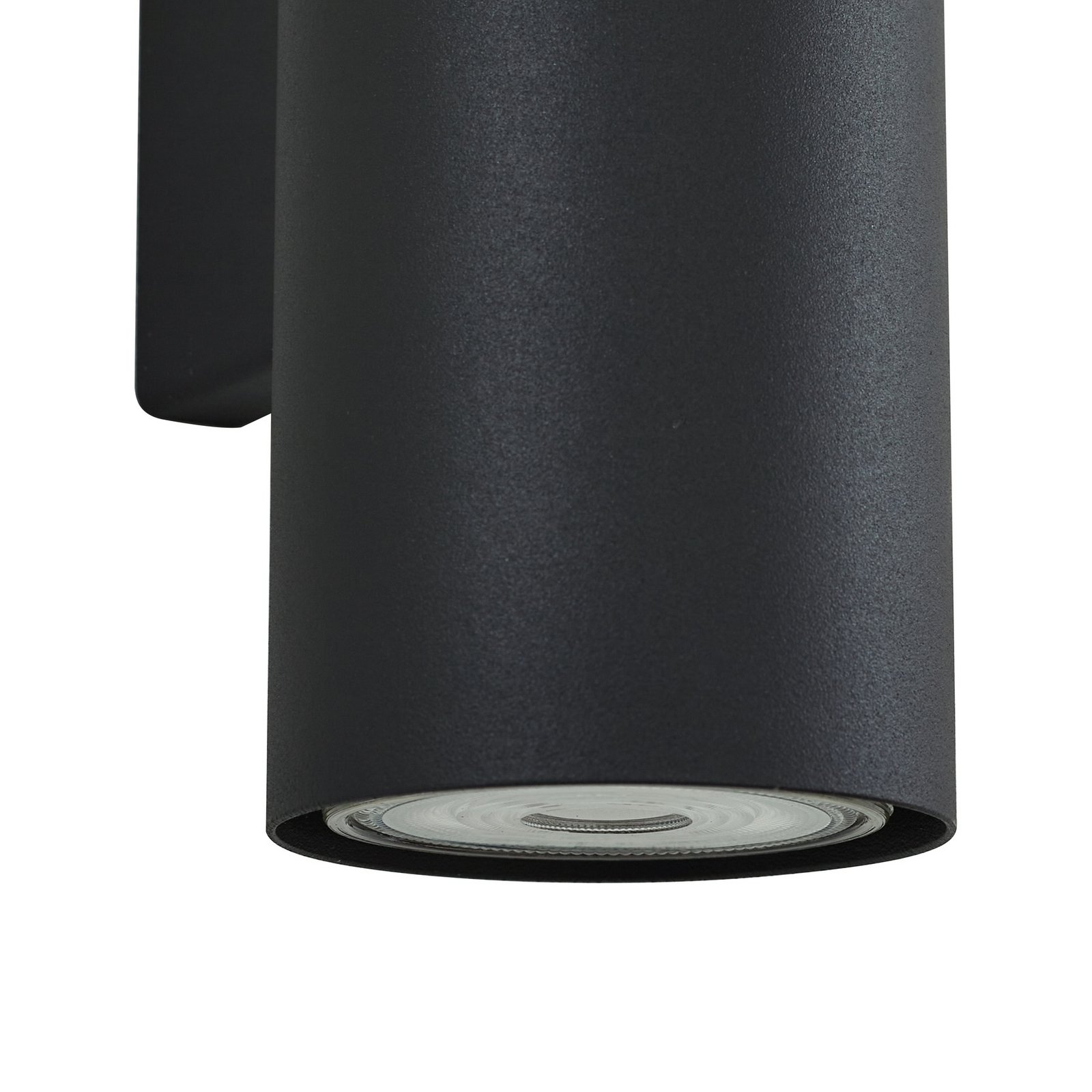 Lindby wall light Joffrey, 18 cm, black, up/down, GU10