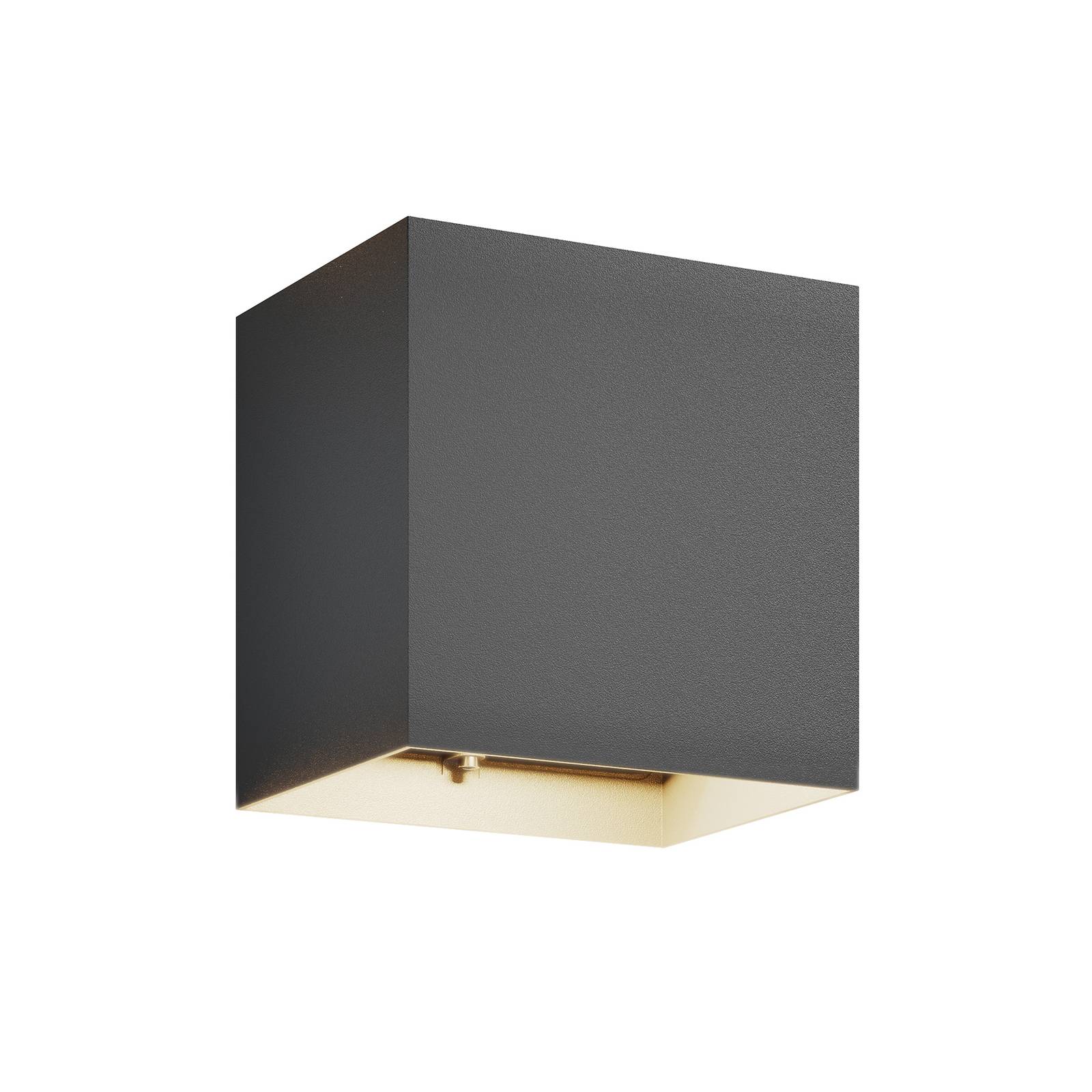 Lucande LED-Außenwandlampe Evie, 14 cm, anthrazit, up/down