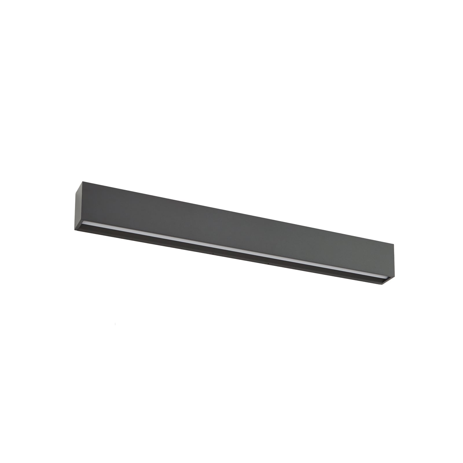 Lucande LED-vegglampe Lengo, 100 cm, antrasitt, opp/ned 3000 K