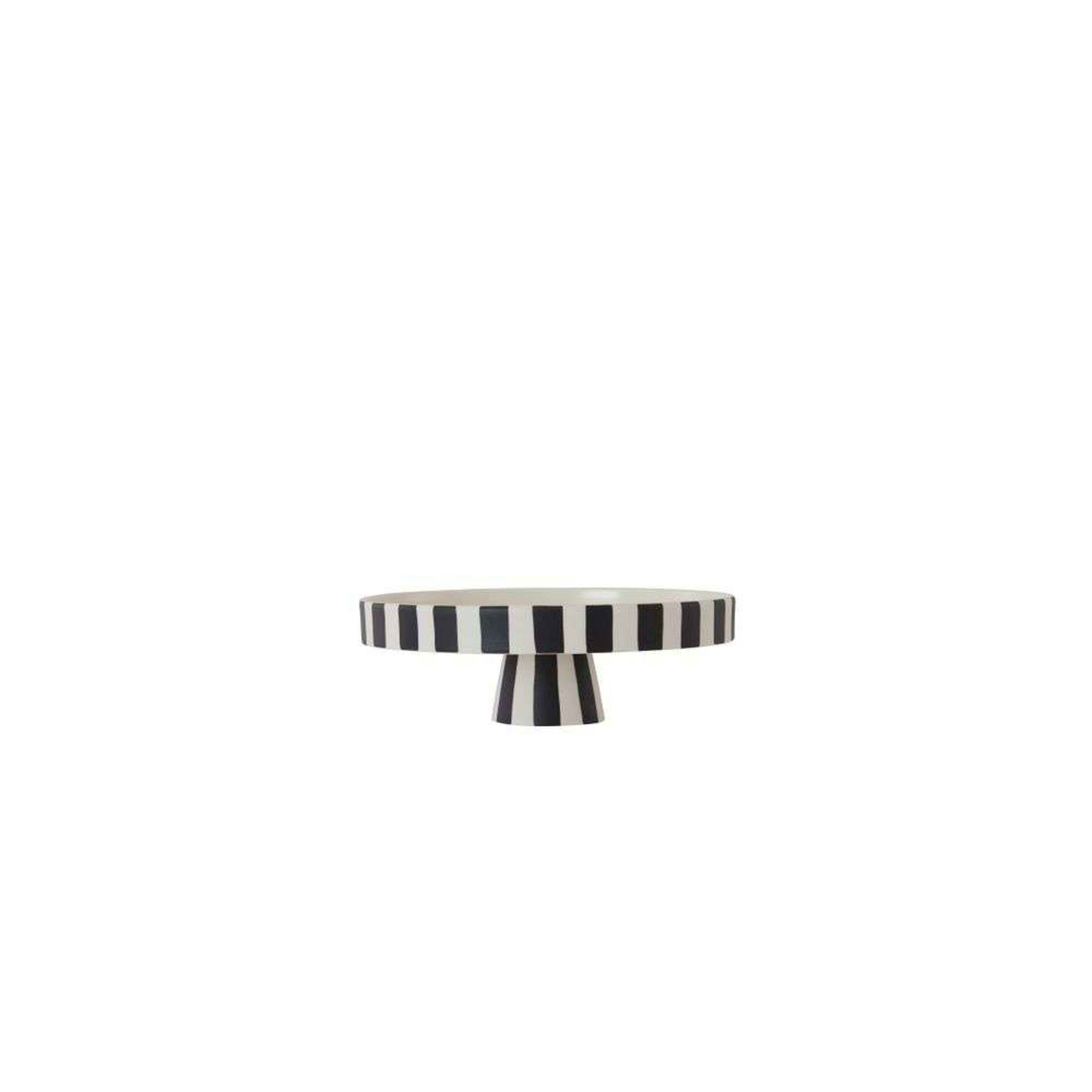 Toppu Dish Large White/Black - OYOY Living Design