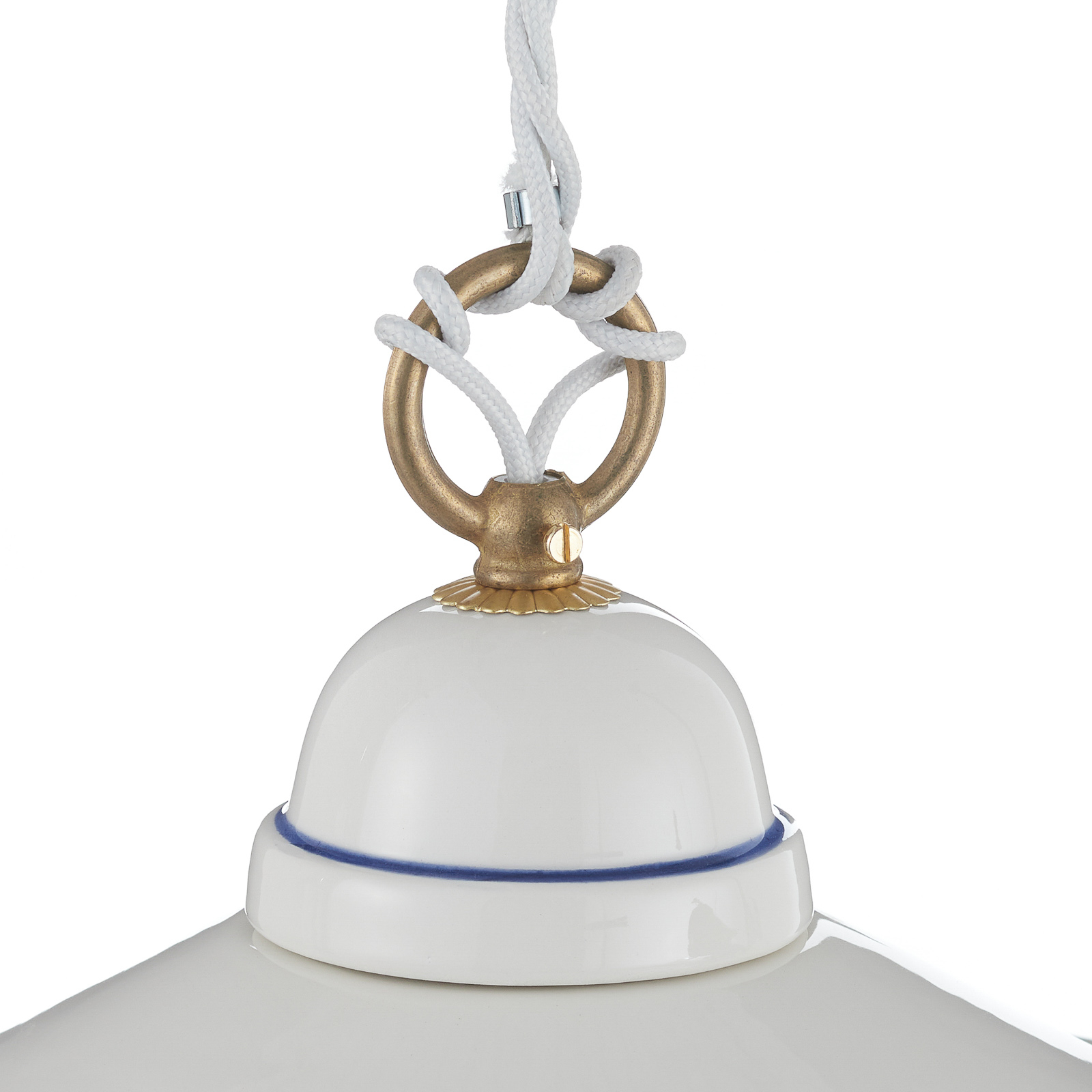 Mooie hanglamp PIATTO van keramiek, 28 cm