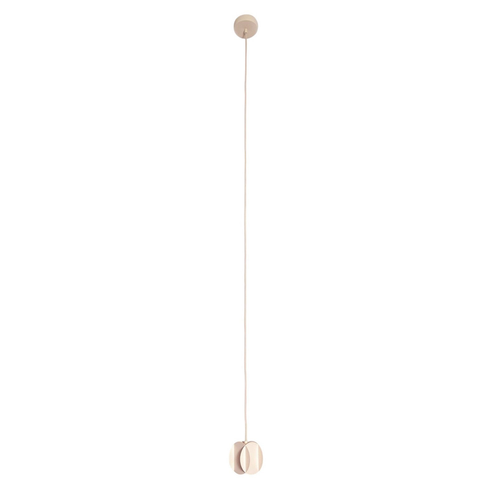 Lampa wisząca GAMBIT, kremowy biały, Ø 10 cm, metal, GU10