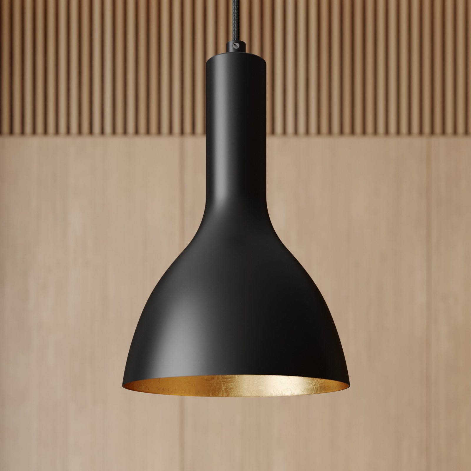 Arcchio Cosmina hanging lamp, 1-bulb, black