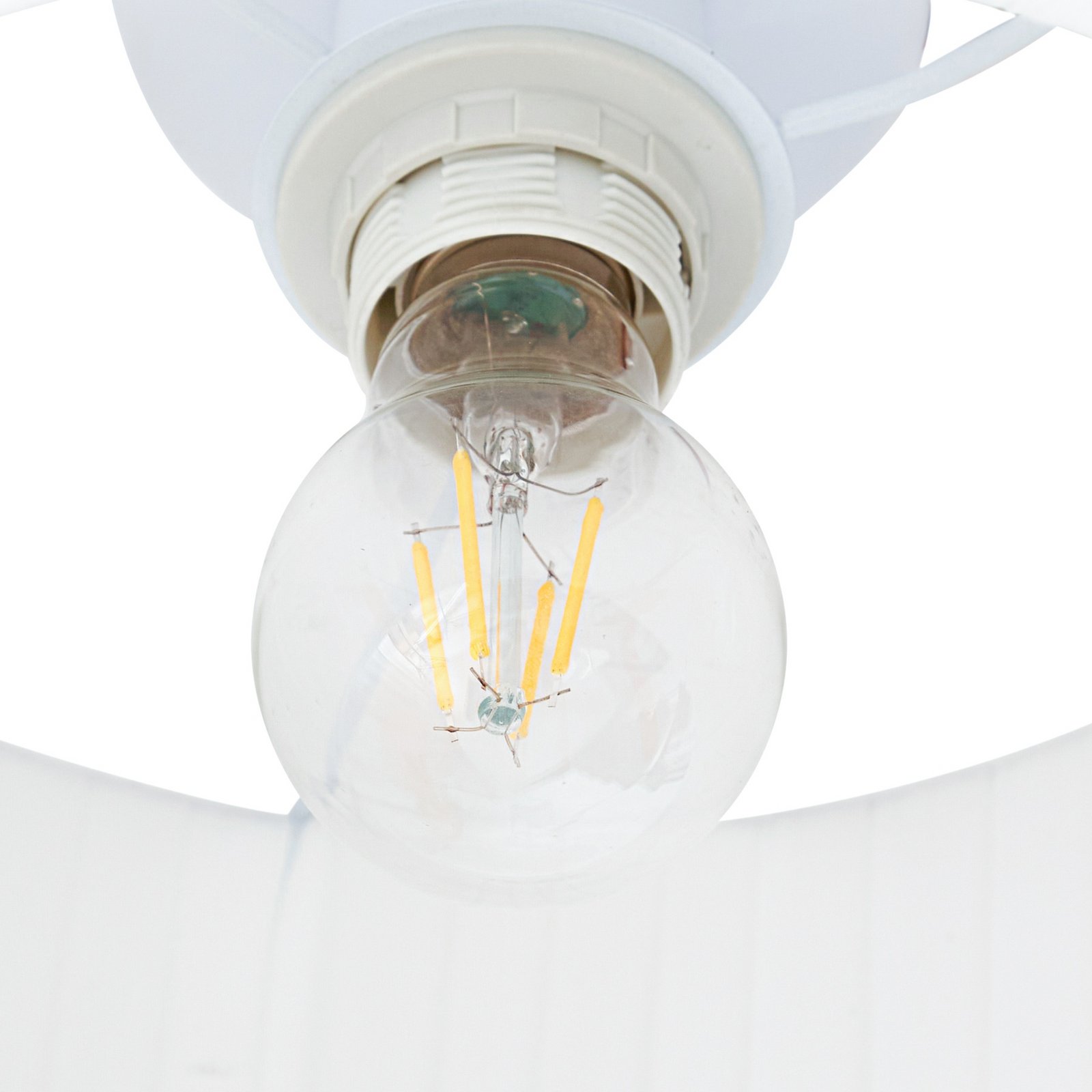 Stropní světlo Virelle Textil Ø 40 cm bílé - Lindby Stropní světlo Virelle Textil Ø 40 cm bílé - Lindby