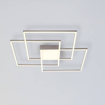 Plafonnier LED Asmin, CCT, trois carrés
