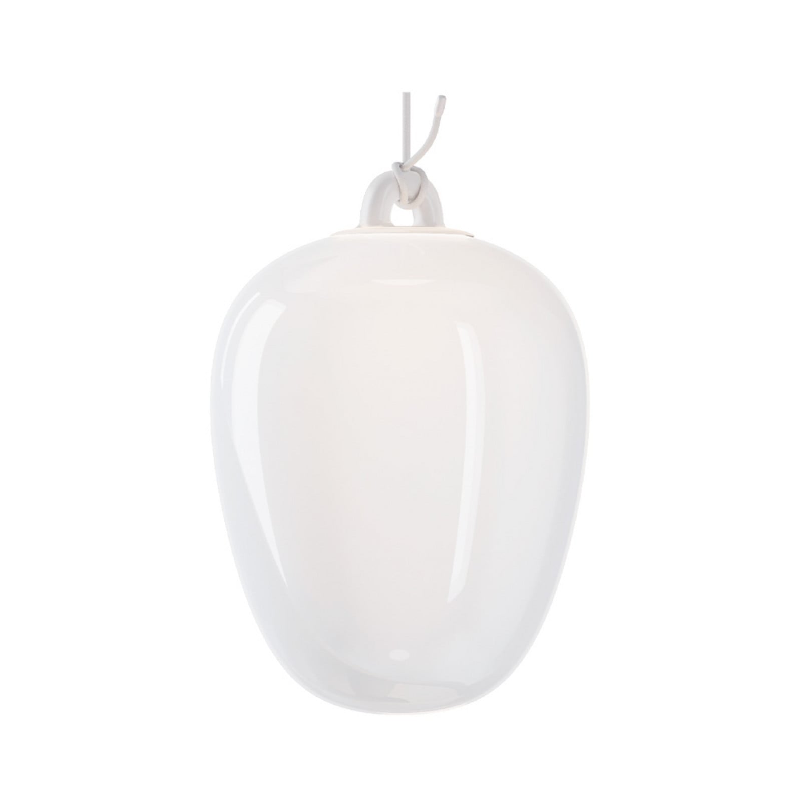 Oblò Pendel Medium 2700K Silk Hvid/Hvid Lodes - Stue - Glas