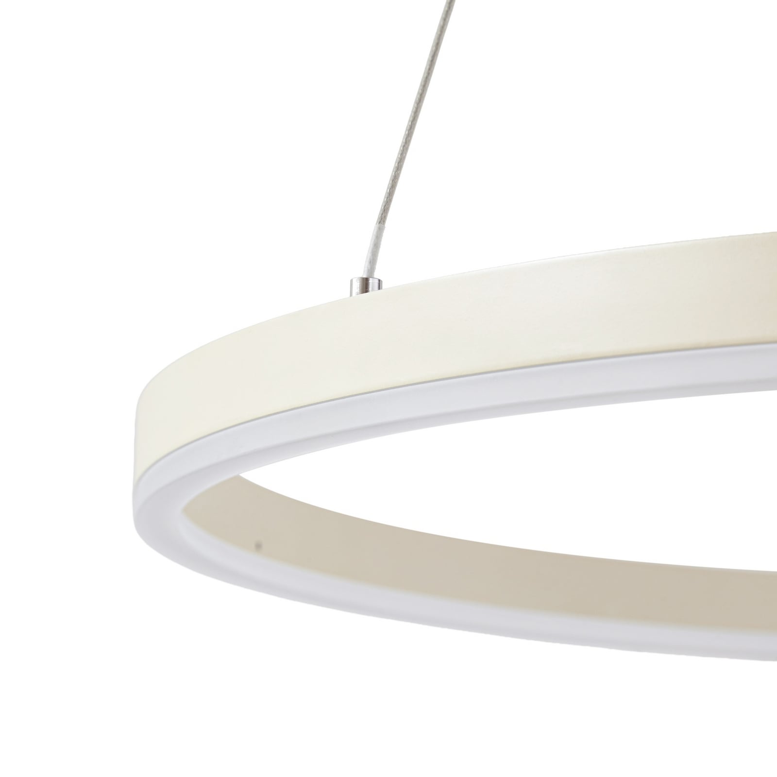 Albiona LED-Hängeleuchte, beige, 1 Ring, Ø 80 cm - Arcchio Albiona LED-Hängeleuchte, beige, 1 Ring, Ø 80 cm - Arcchio