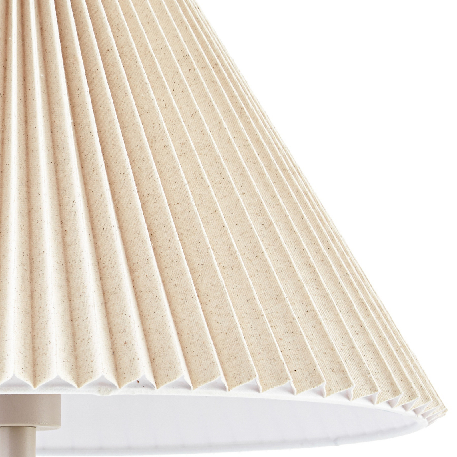 Lampe sur pied Percy, hauteur 155 cm, beige, lin - Nola Lampe sur pied Percy, hauteur 155 cm, beige, lin - Nola