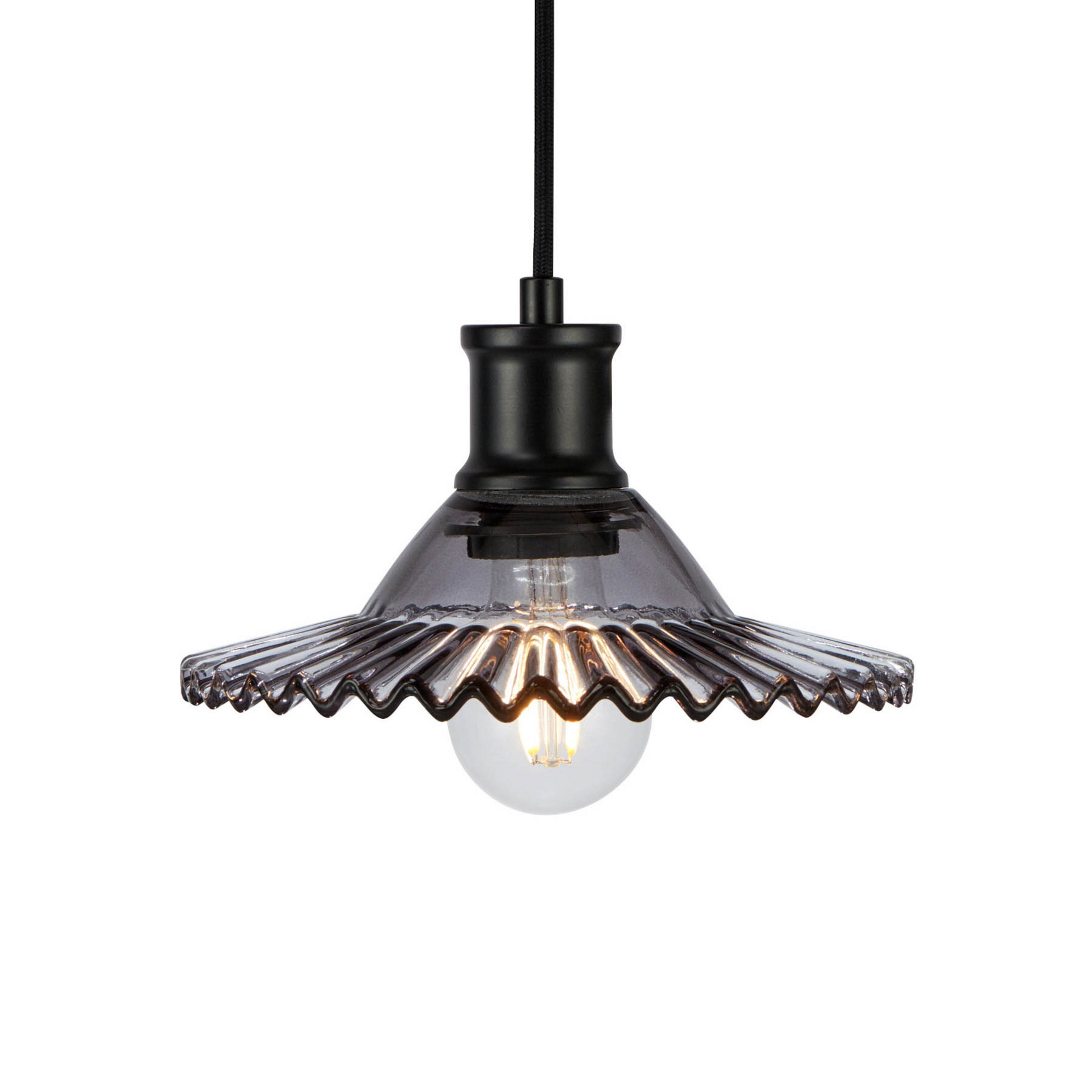 Novia Závěsná Lampa Black/Smoke - Markslöjd