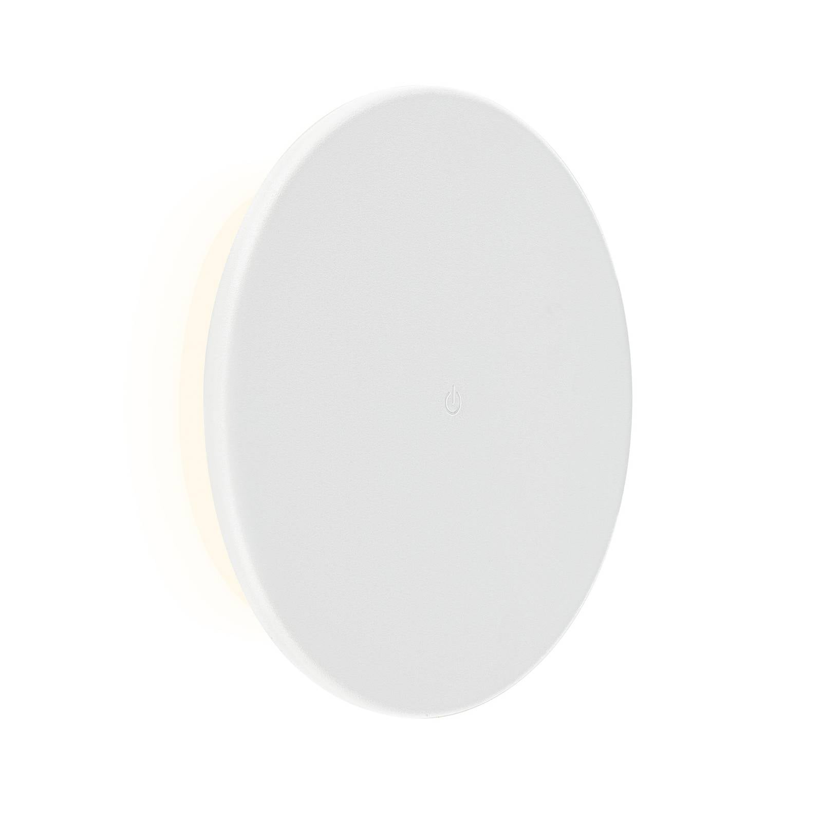 LED-Akku-Außenwandleuchte Aurora, weiß, Touchdimmer, IP54