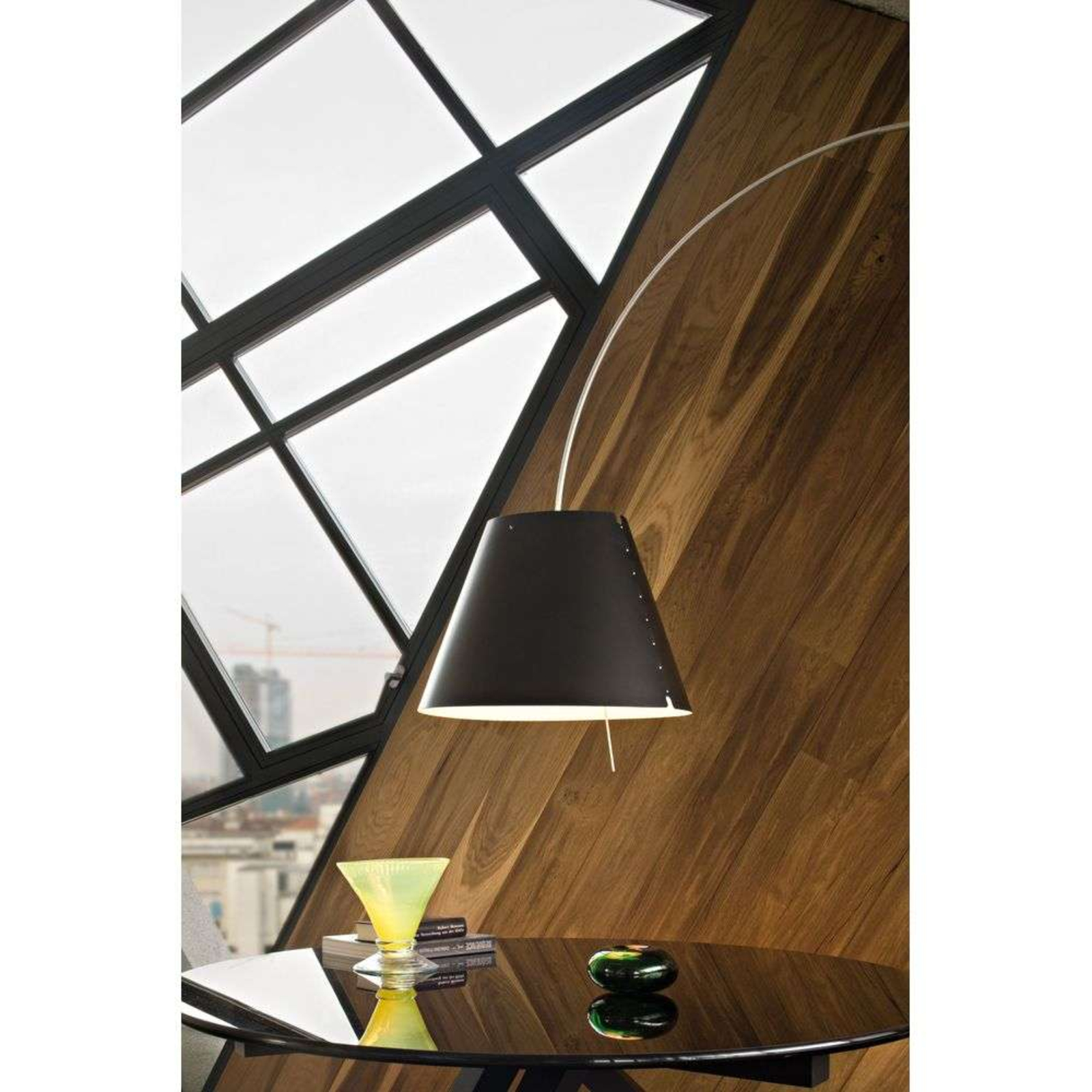 Lady Costanza Lampadaire avec Variateur Blanc/Aluminium - Luceplan