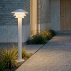 Lucande Montaro LED path light, 110 cm, white, IP54