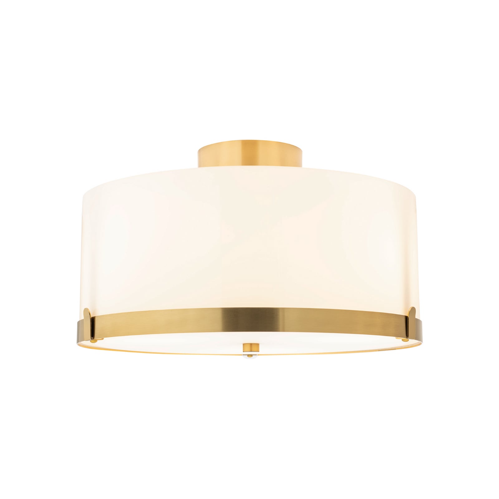 Lampa sufitowa Marcel By Rydéns, mosiądz/biały, szkło, metal