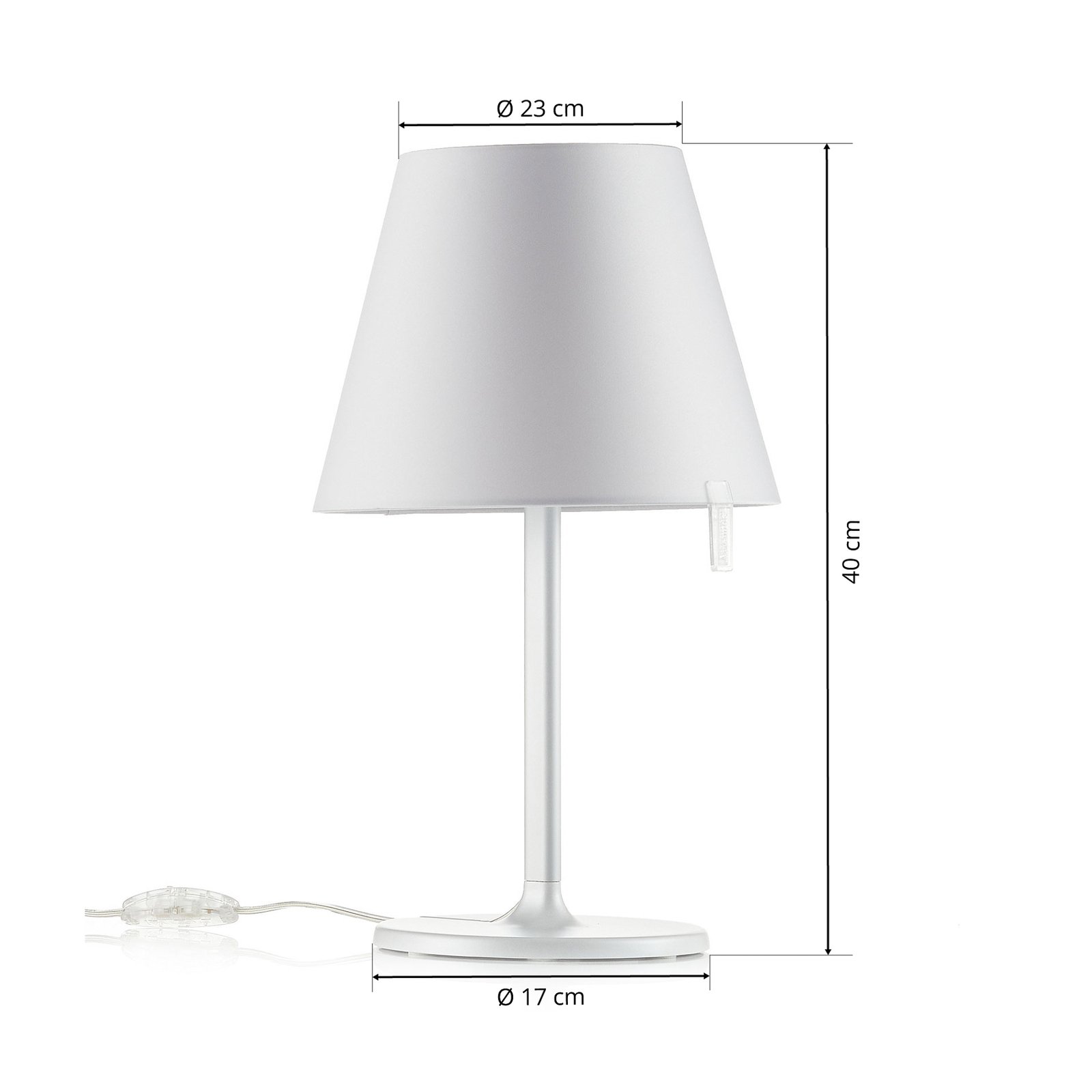 Melampo Notte T Pöytävalaisin Harmaa - Artemide
