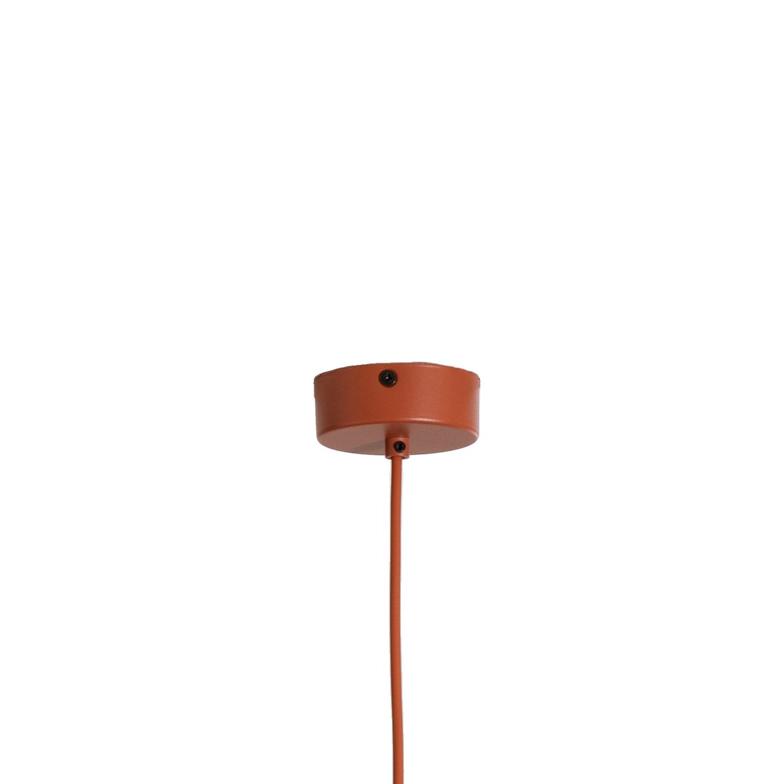Envostar Suspension Kaitt, détail en bois, Ø 34 cm, rouge brique