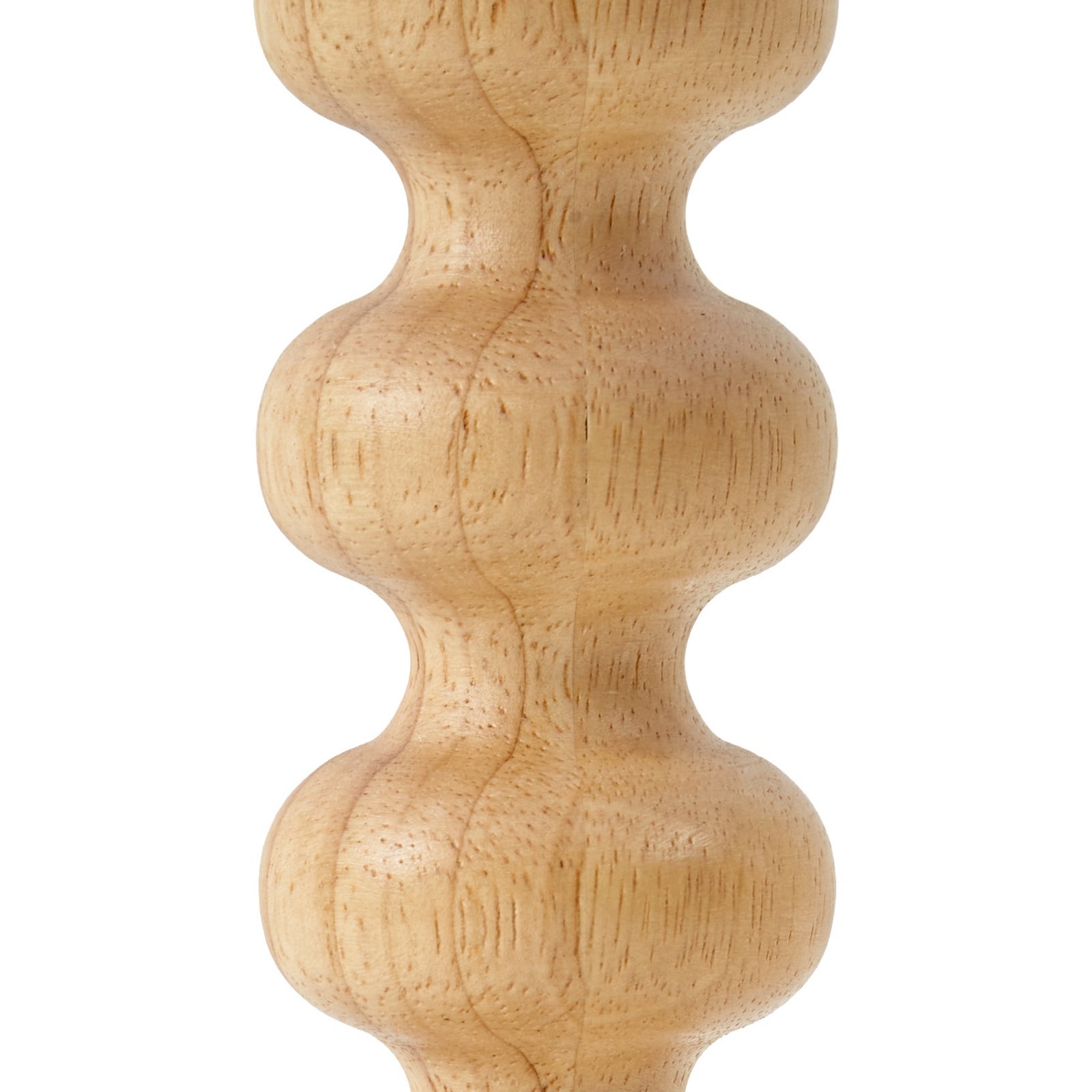 Lampe de table Karlie, blanche, en bois, hauteur 45 cm, E27 - Lucande Lampe de table Karlie, blanche, en bois, hauteur 45 cm, E27 - Lucande