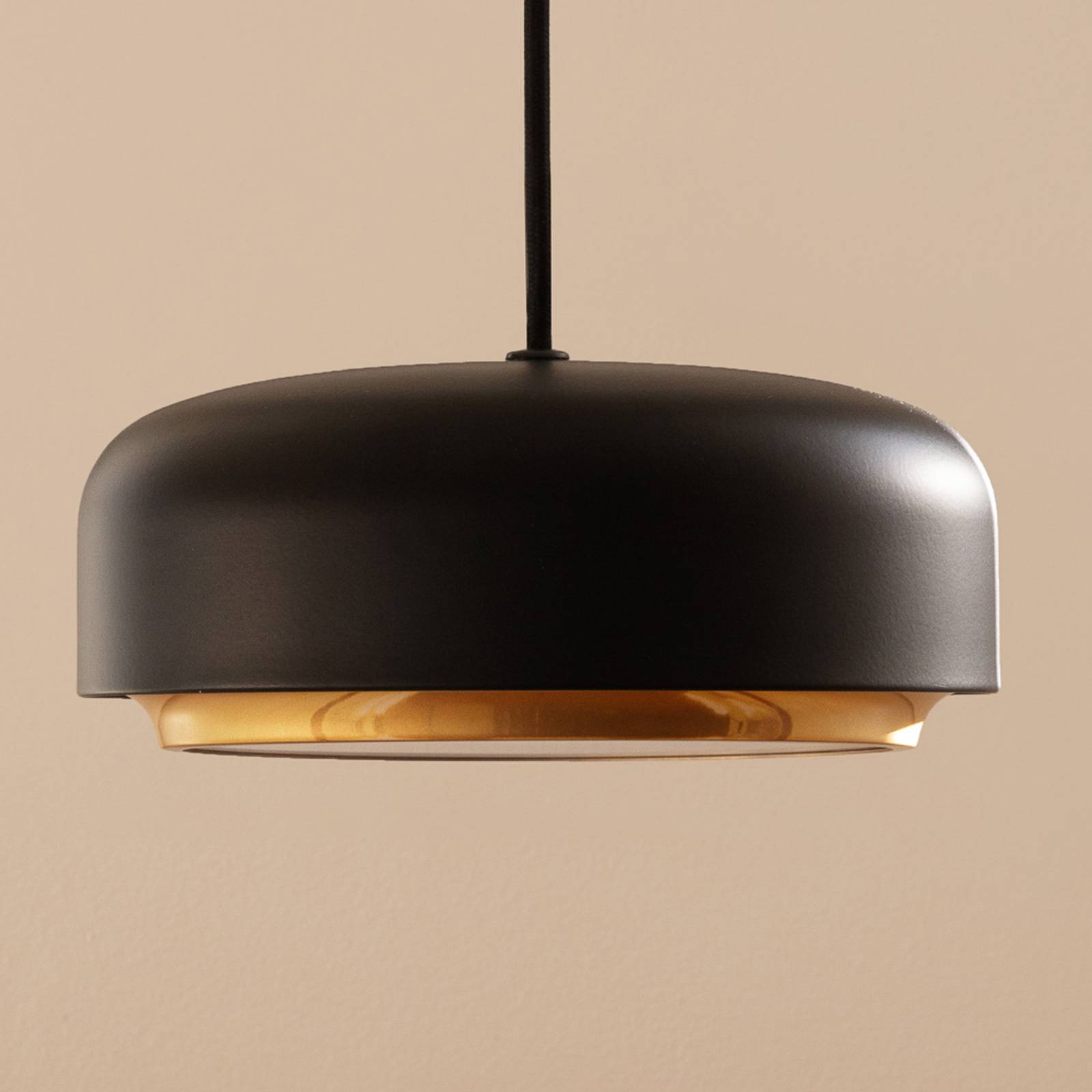 UMAGE Hazel mini hanglamp, zwart, Ø 22cm
