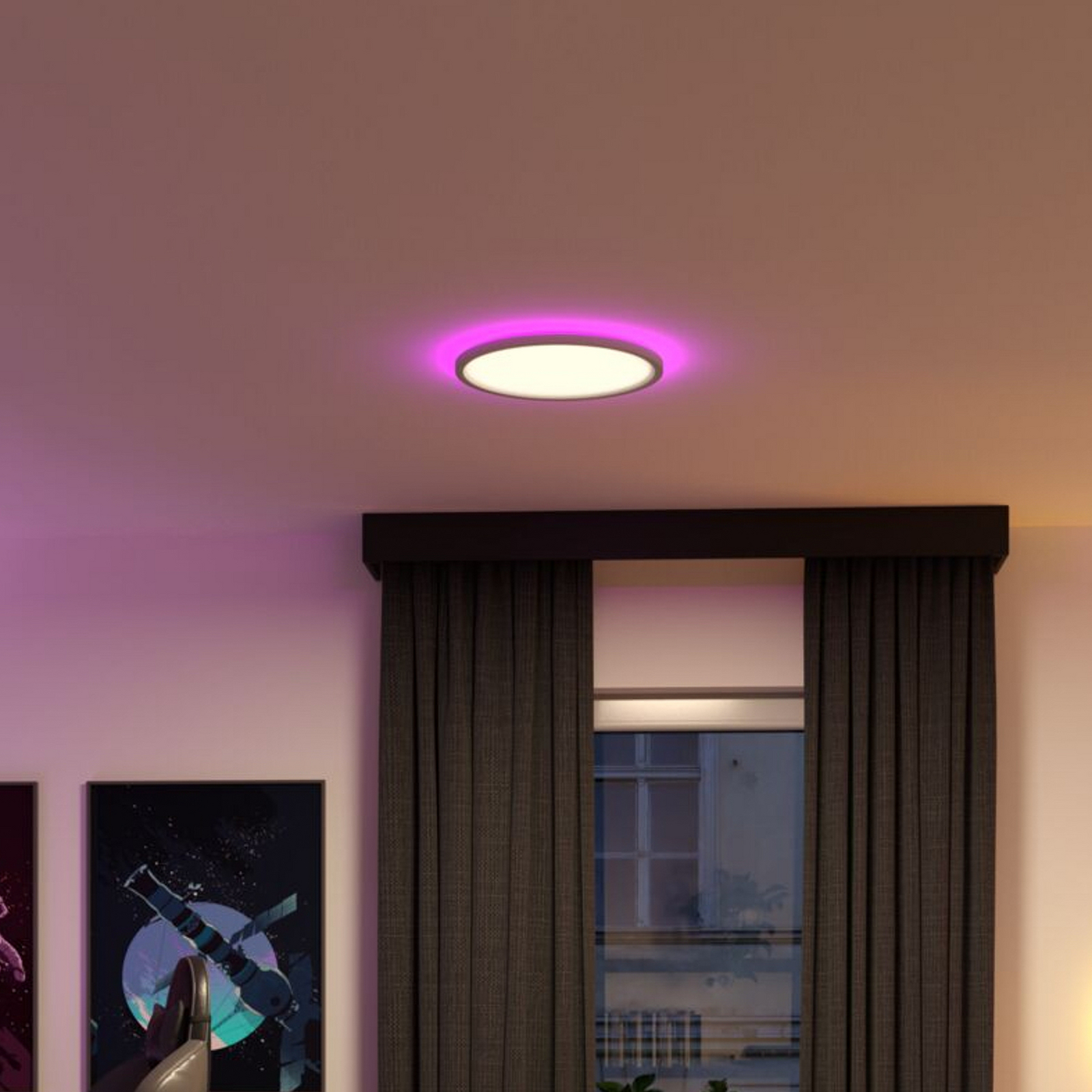 Paulmann LED-panel Atria Shine, Ø40 cm, RGBW, hvid, IP20, dæmpbar Paulmann LED-panel Atria Shine, Ø40 cm, RGBW, hvid, IP20, dæmpbar