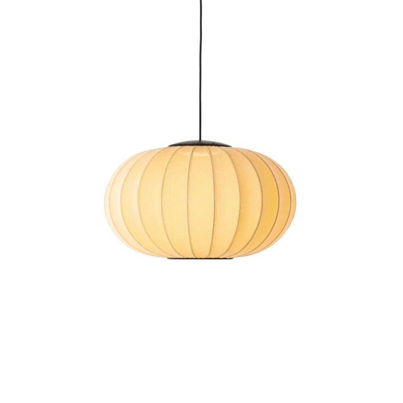 Knit-Wit 57 Oval LED Pendel Sunrise Made By Hand - Soveværelse - Stof / tekstil billede