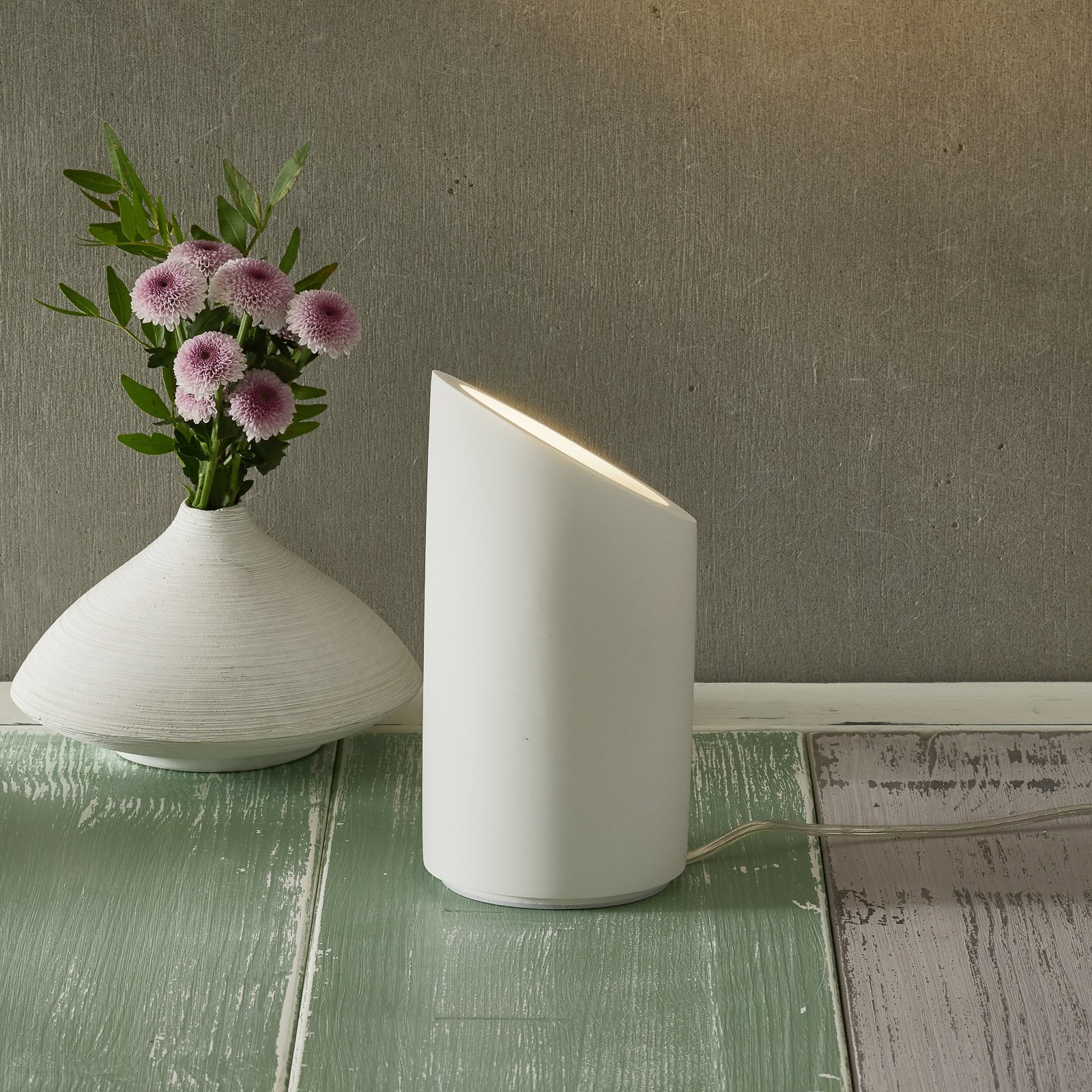 Astro Marasino plaster table lamp, for Living / Dining Room, plaster, GU10, 6 W, energy efficiency: A++, H: 20 cm