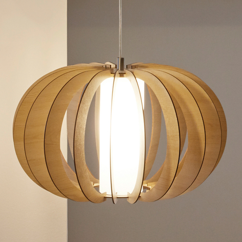 Brun trependellampe Stellato, 50 cm