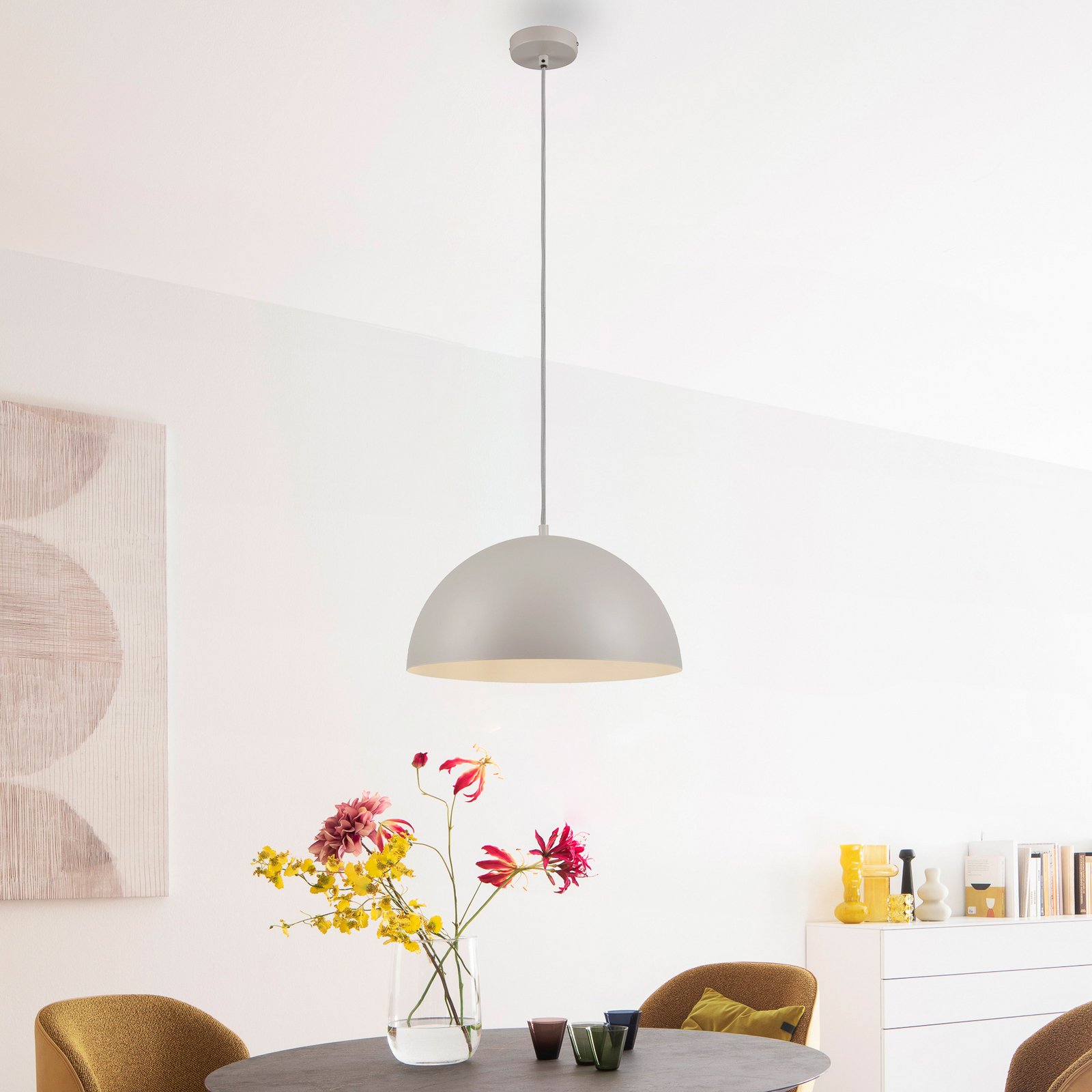 Schöner Wohnen Ali Sandbrise pendant light, iron, Ø 38 cm E27 Schöner Wohnen Ali Sandbrise pendant light, iron, Ø 38 cm E27
