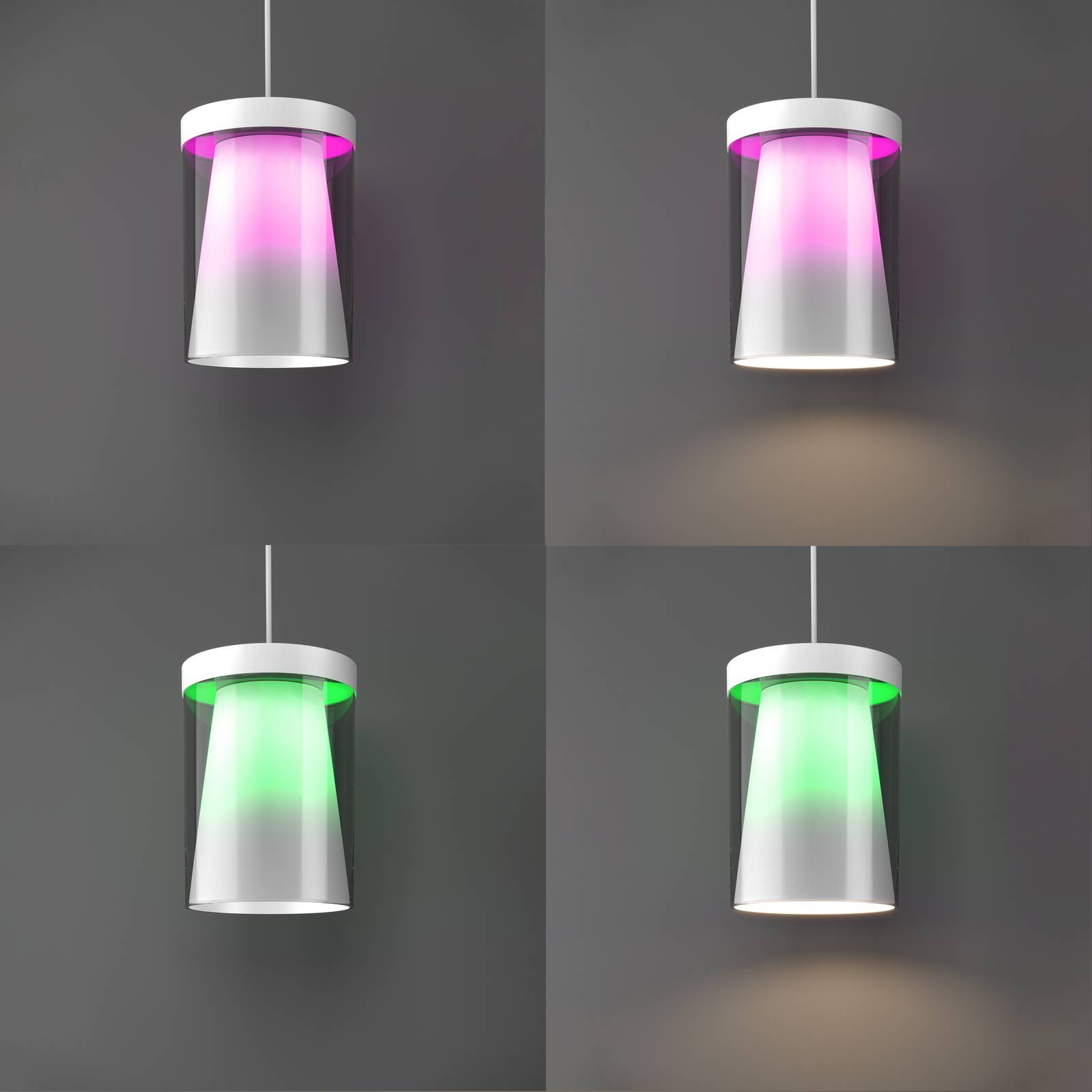 EGLO connect Smart żyrandol LED Chiusello-Z, biały, metal