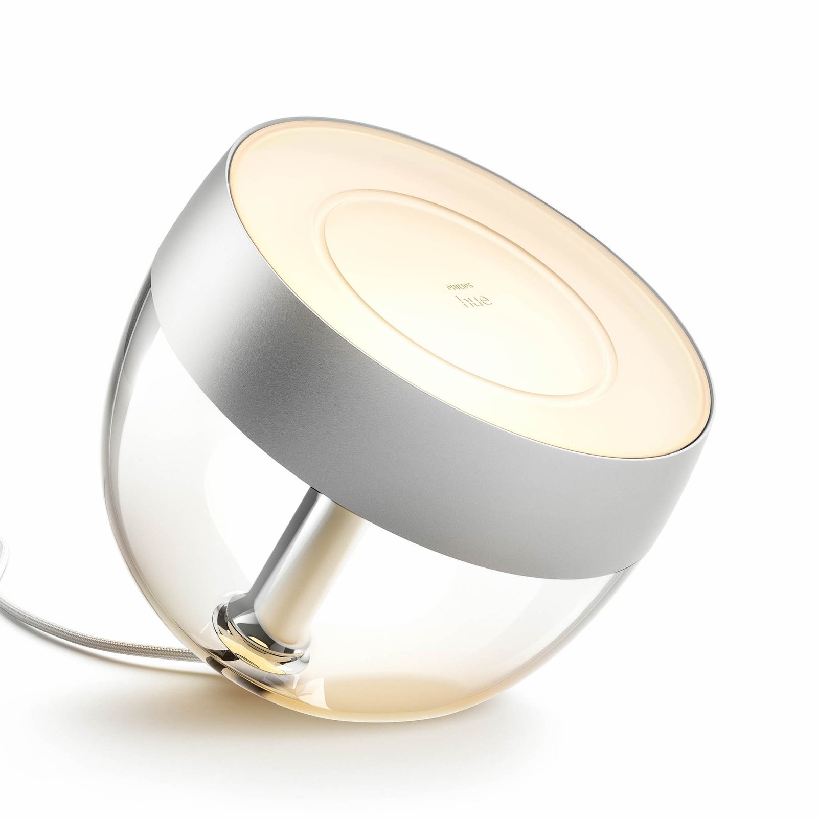 Philips Hue Iris WACA LED table lamp, metallic