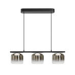 Maytoni LED-Hängeleuchte Spirito, 3-flammig, rauchgrau, dim