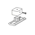 Ivela wall and ceiling mount SQUARE 48 V, white