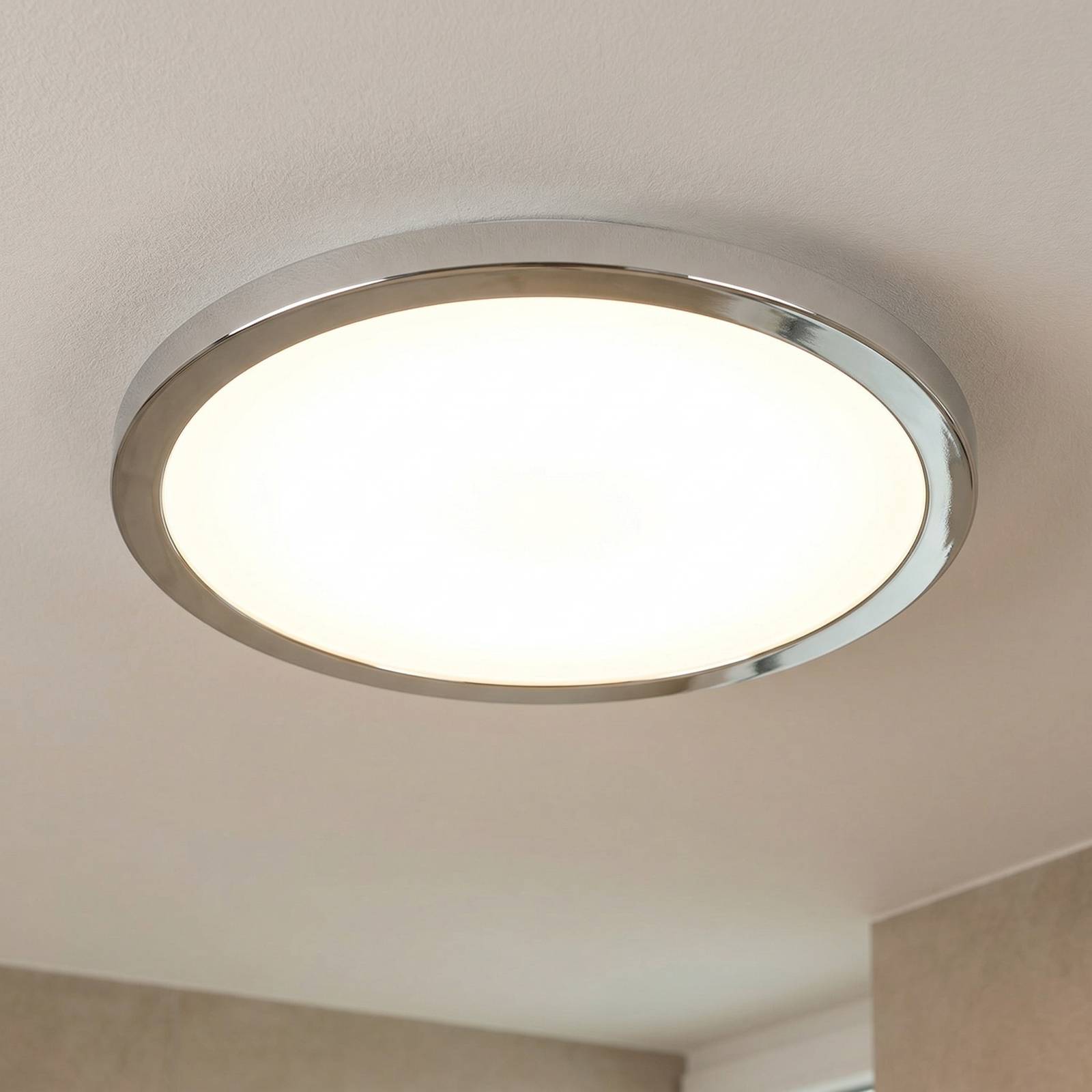 LIGHTME Plafonnier LED Aqua Ø30,2cm chrome