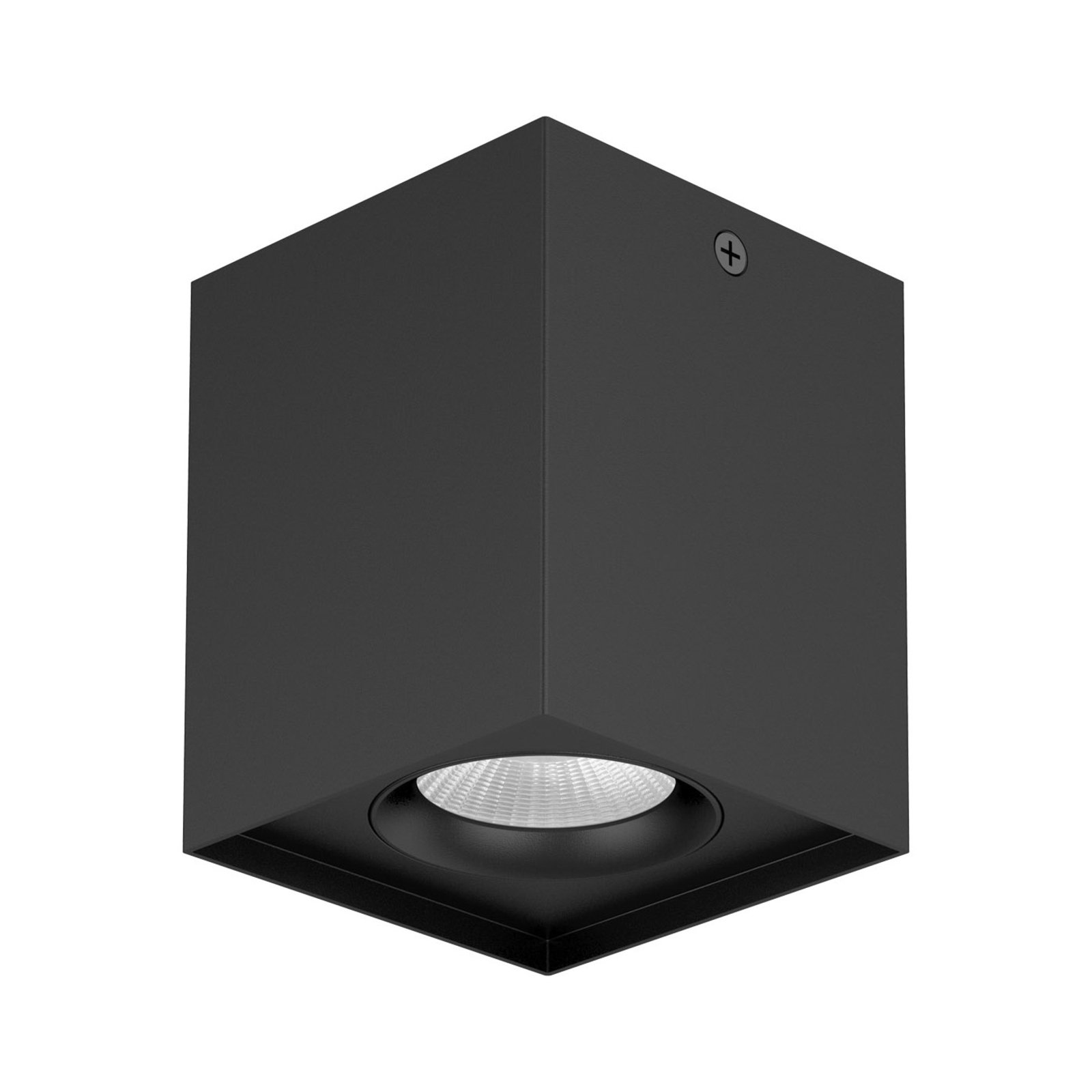 EVN Kardanus plafón LED, 9x9cm, negro