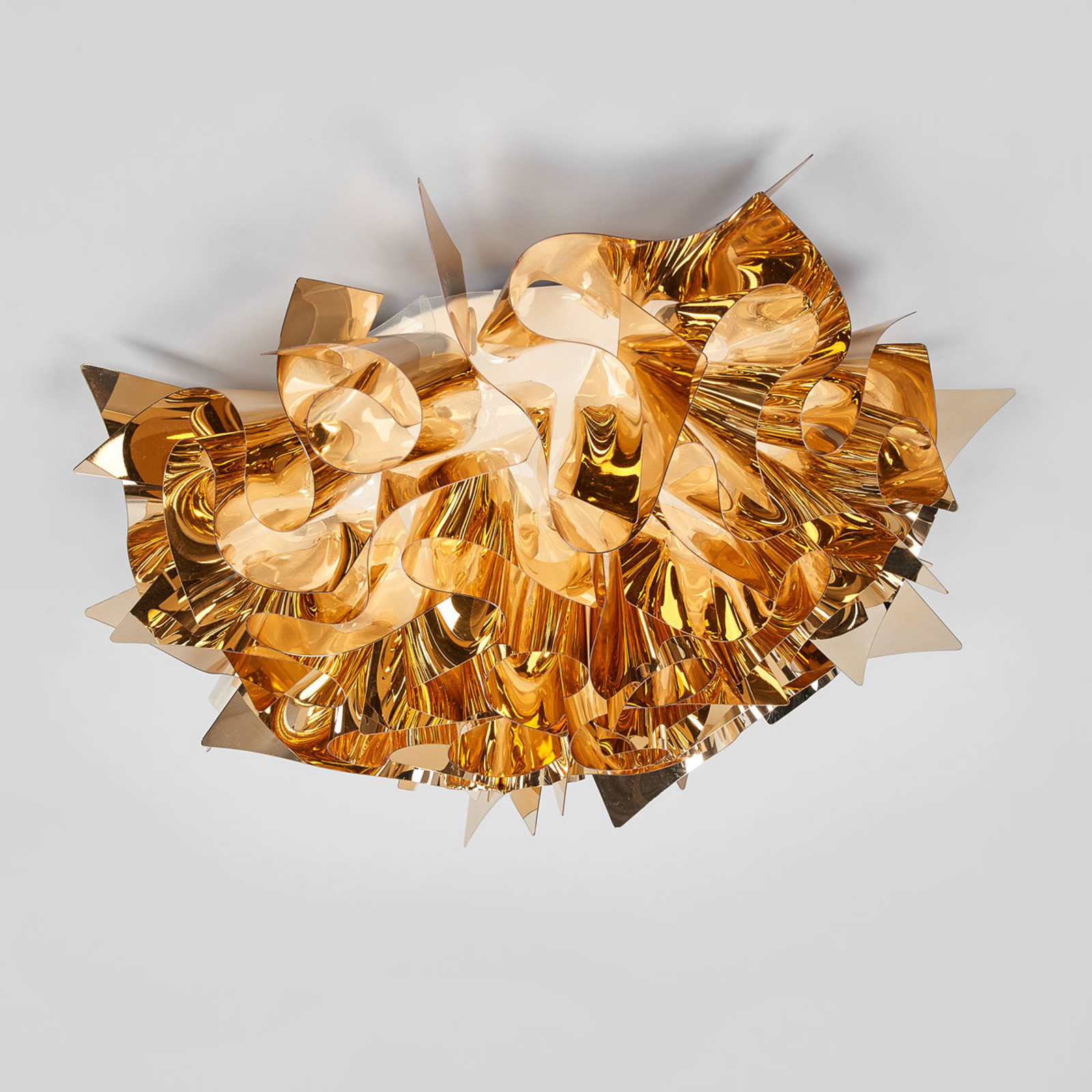 Candeeiro de teto de design Slamp Veli Medium Ø 53cm dourado