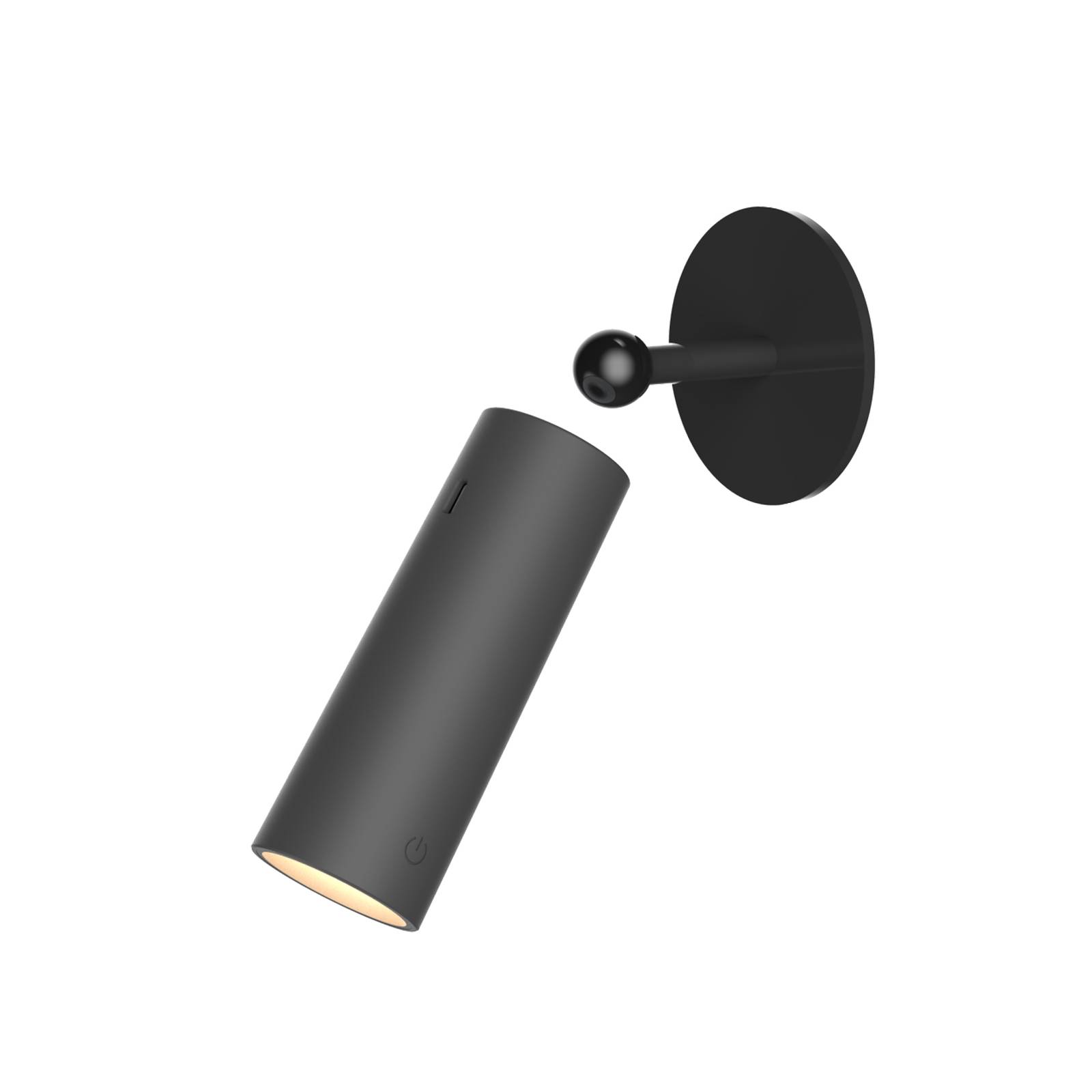 Newgarden LED-Akku-Wandlampe Roll 4 schwarz schwenkbar