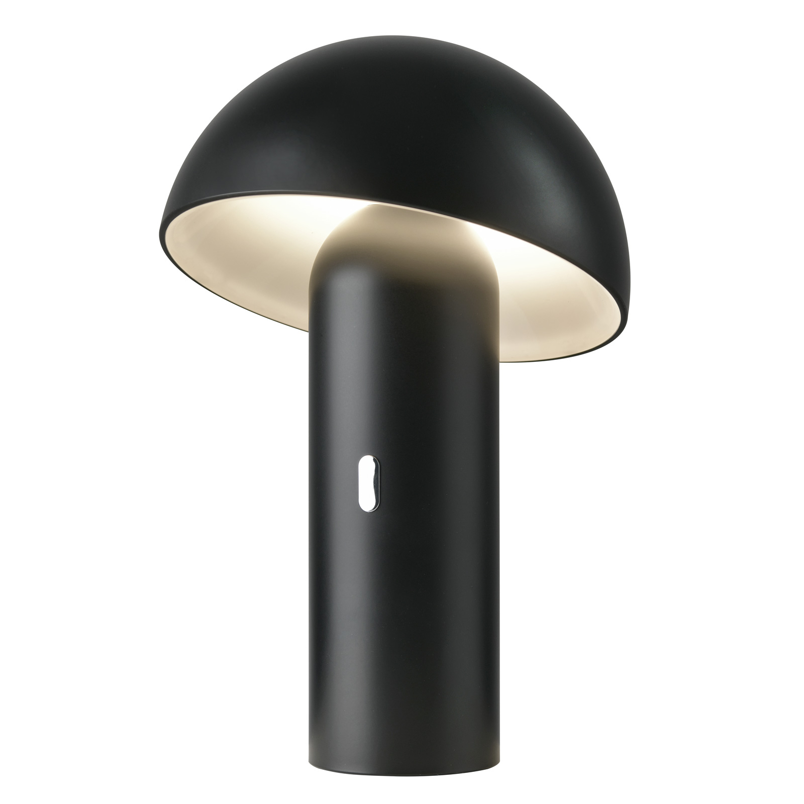 Svamp LED table lamp, battery, rotatable, black