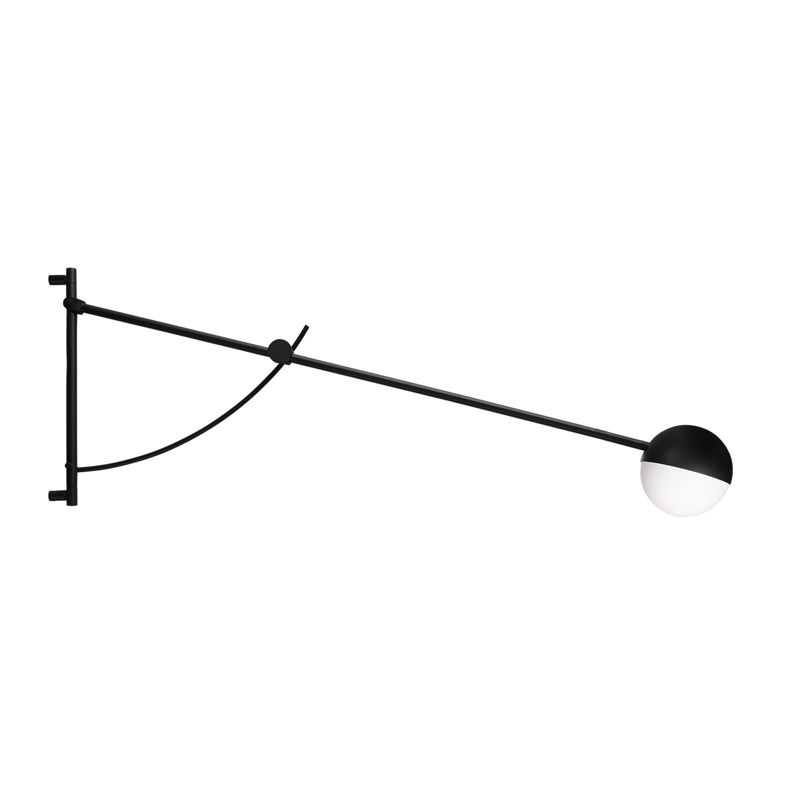 Northern Balancer wandlamp, zwart