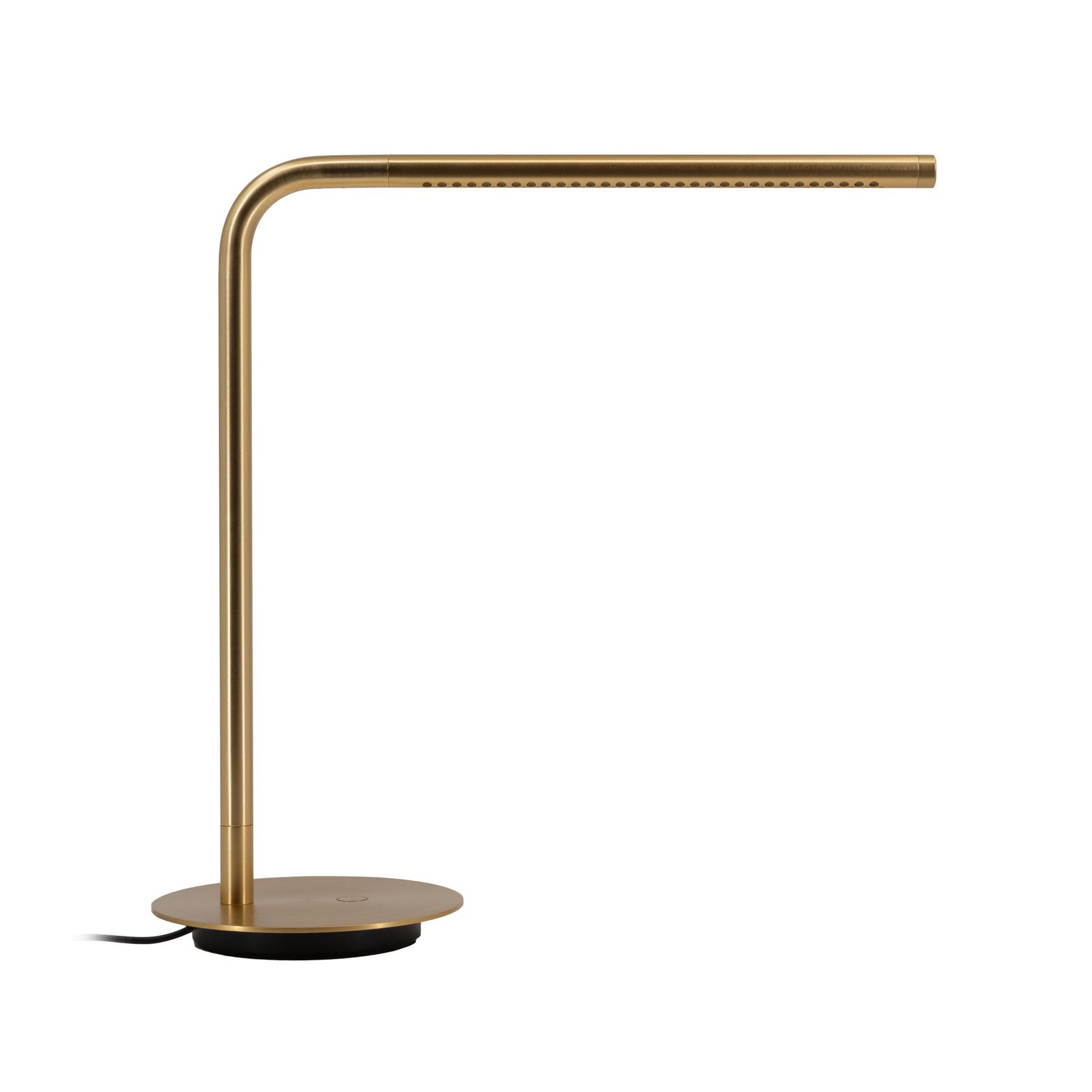 UMAGE Candeeiro de mesa LED Omni, latão Altura 46 cm Metal giratório