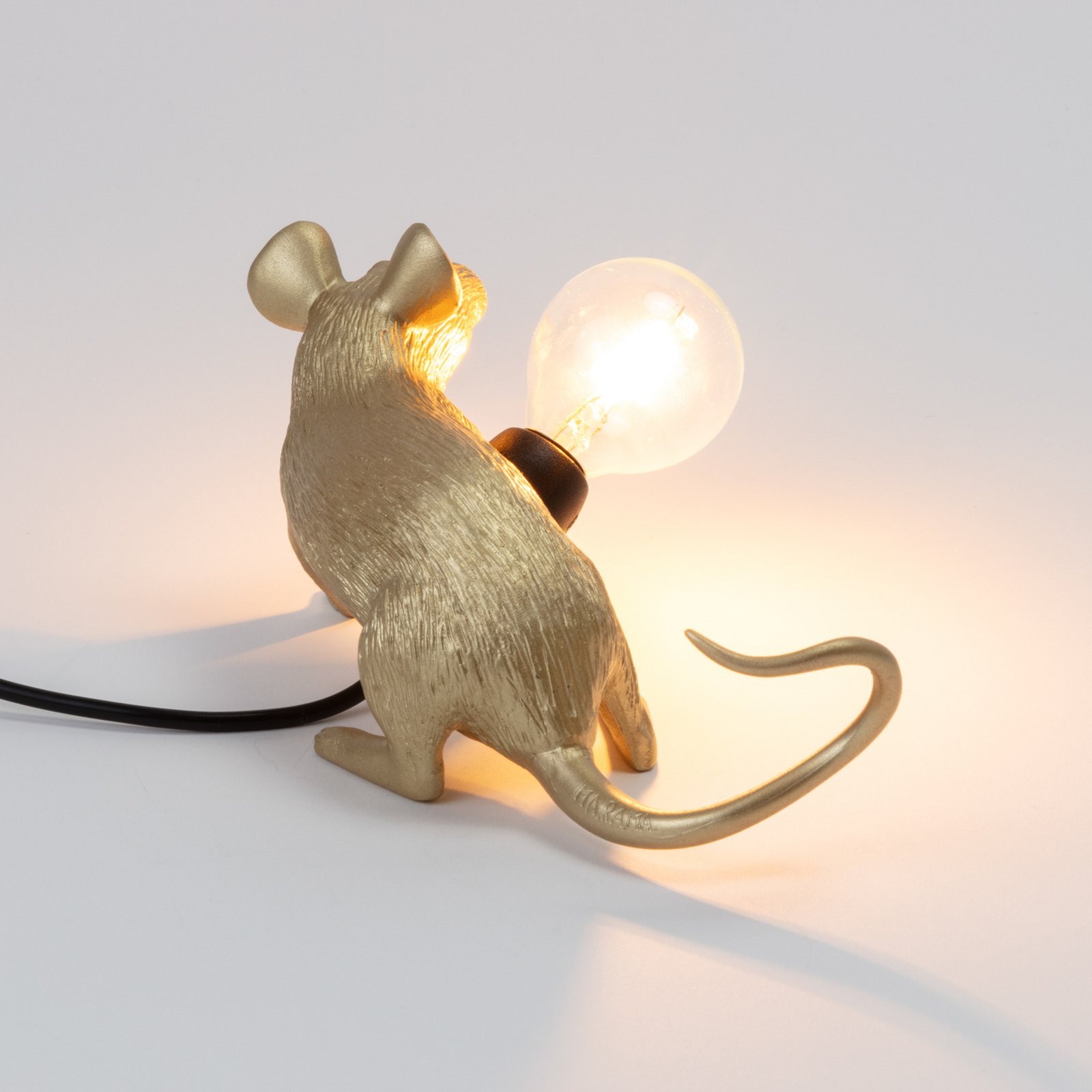 Mouse Lamp Lop Lying Down Lampe de Table Or - Seletti