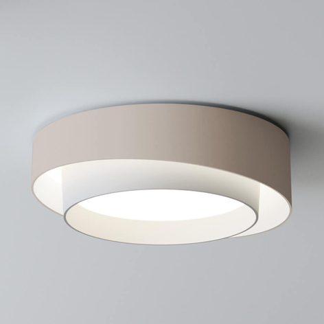 Vibia Centric - leuchtstarke LED-Deckenlampe creme