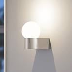 Molto Luce Lanu Ronde buitenwandlamp, chroom, aluminium/glas