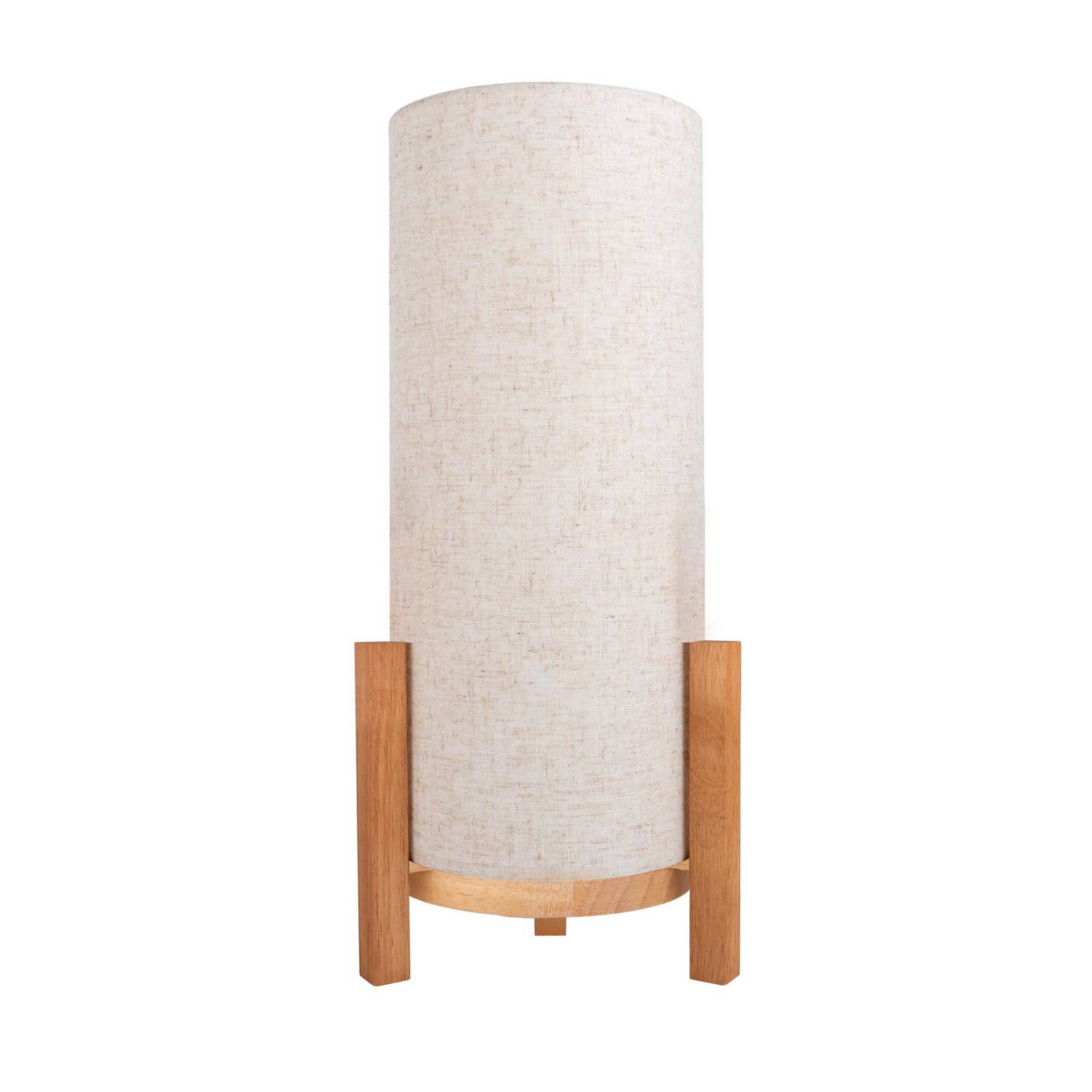 LED-Tischleuchte Madita, Höhe 48 cm, natur/leinen