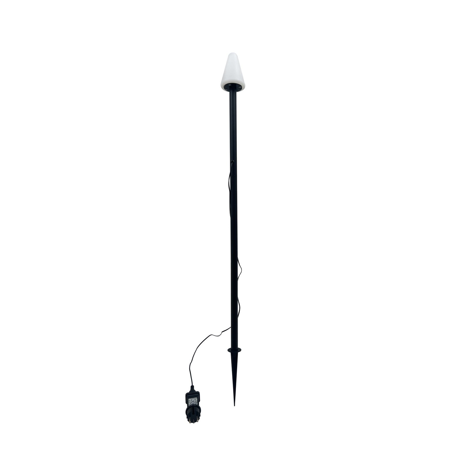 Lindby LED ground spike light Selinda, black, height 100 cm