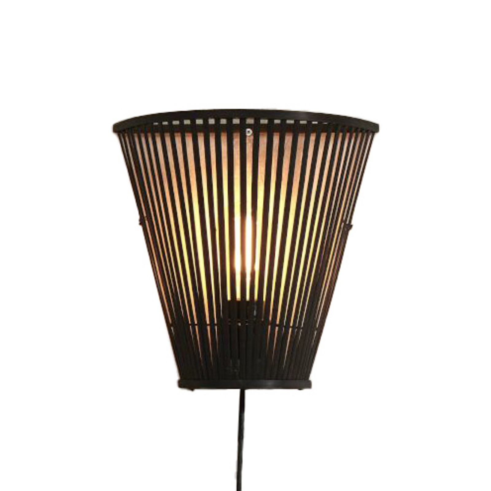 GOOD & MOJO Merapi wandlamp, zwart