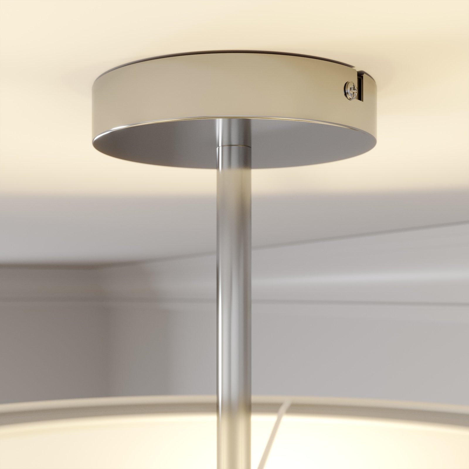 Pikka ceiling light with a white lampshade