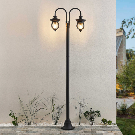 Lampadaires extérieurs & Candélabres extérieurs | Lampadaire extérieur en aluminium blanc, 2.20 mètres